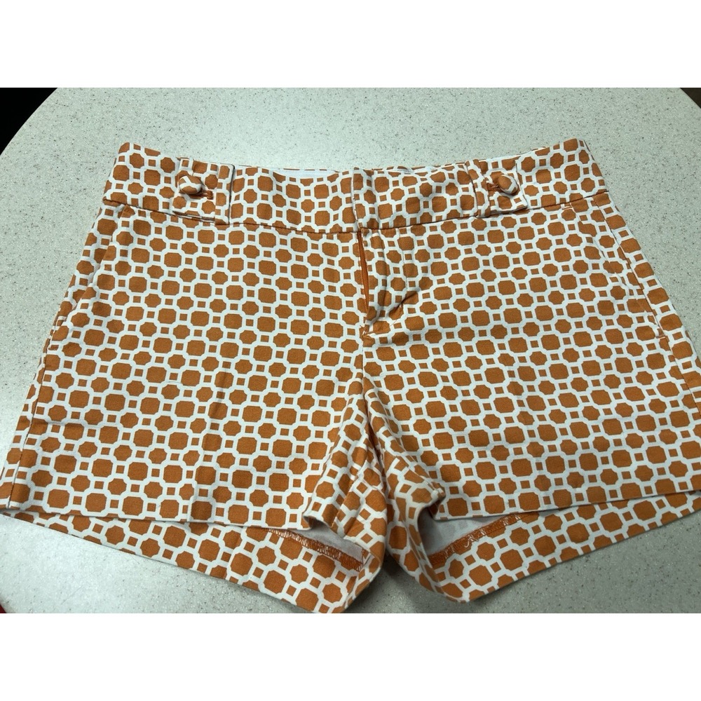 Banana Republic Ryan Fit SHORTโ orange geometric Size 4